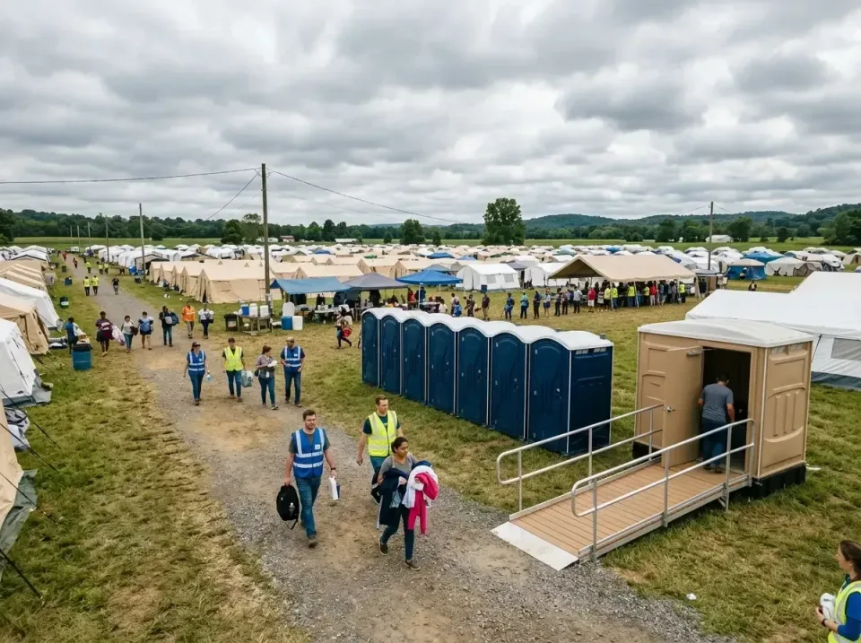 disaster-relief-camp-restrooms-010 — frequently asked questions, Dumpster & Portable Bathrooms Rental in Kouts, IN